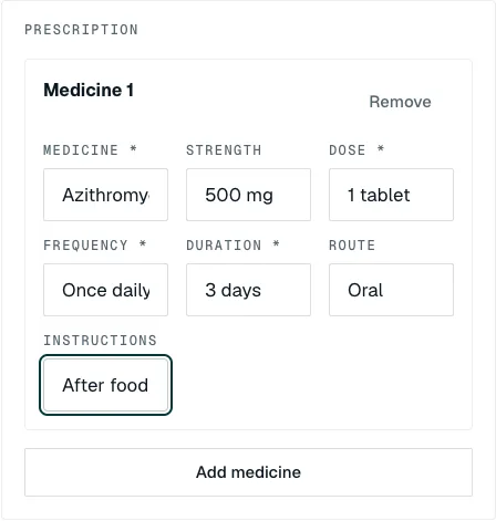 Prescription