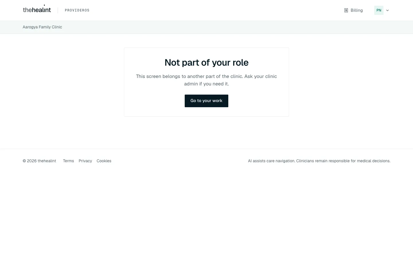 Not part of your role