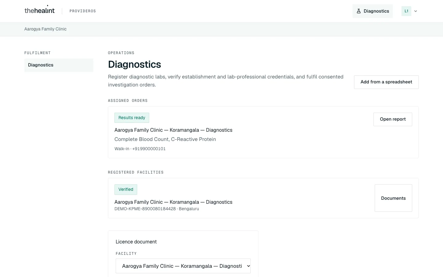 A lab technician's page
